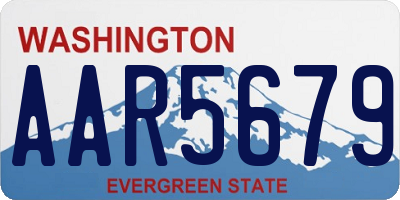 WA license plate AAR5679