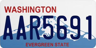 WA license plate AAR5691