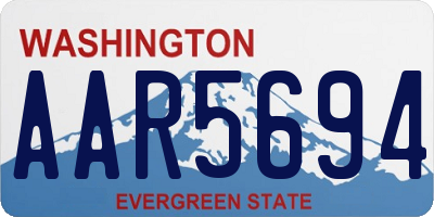 WA license plate AAR5694