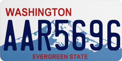 WA license plate AAR5696