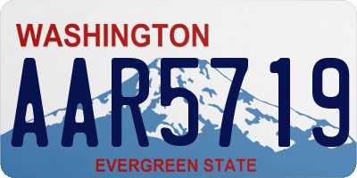 WA license plate AAR5719