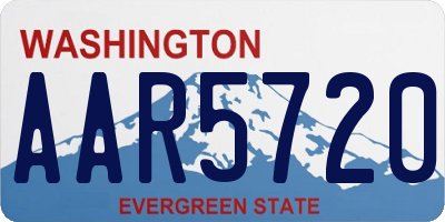 WA license plate AAR5720