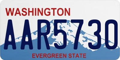 WA license plate AAR5730