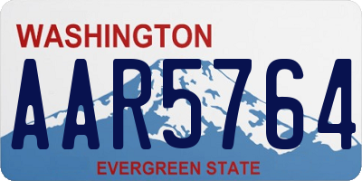 WA license plate AAR5764