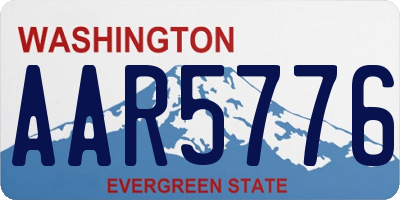 WA license plate AAR5776