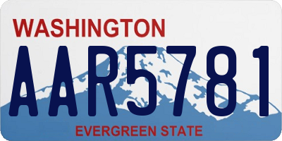 WA license plate AAR5781