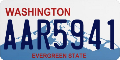 WA license plate AAR5941