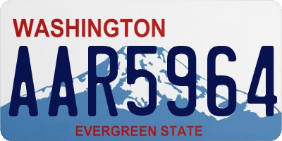 WA license plate AAR5964