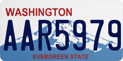 WA license plate AAR5979
