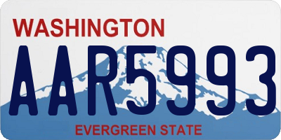 WA license plate AAR5993