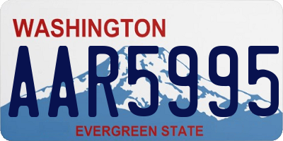 WA license plate AAR5995