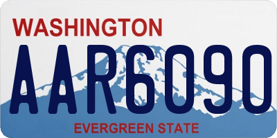 WA license plate AAR6090