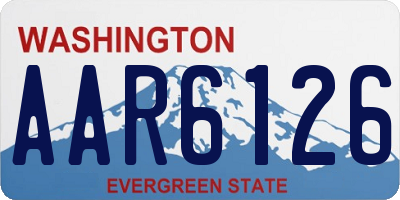 WA license plate AAR6126