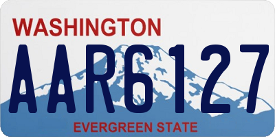 WA license plate AAR6127