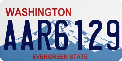 WA license plate AAR6129