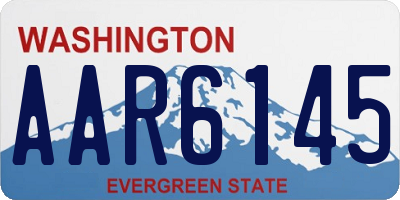 WA license plate AAR6145