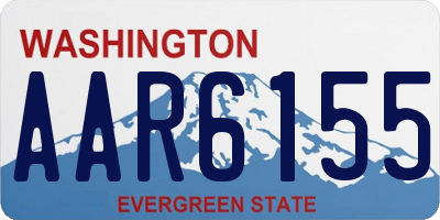 WA license plate AAR6155