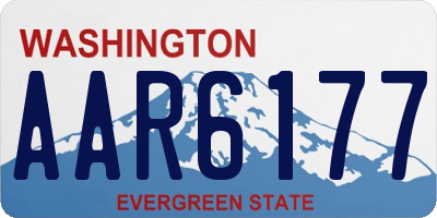 WA license plate AAR6177