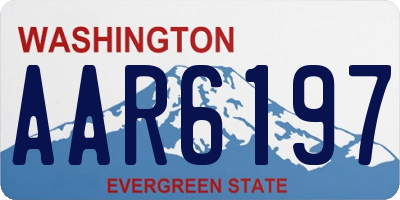 WA license plate AAR6197