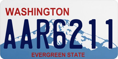 WA license plate AAR6211
