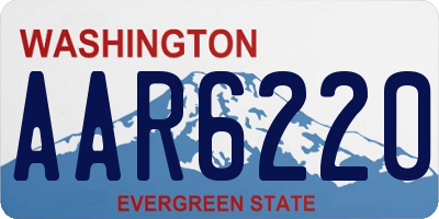 WA license plate AAR6220