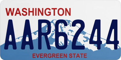 WA license plate AAR6244