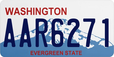 WA license plate AAR6271
