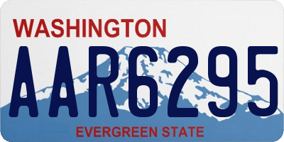 WA license plate AAR6295