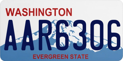 WA license plate AAR6306