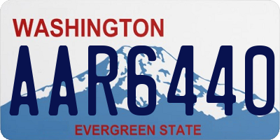 WA license plate AAR6440