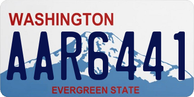 WA license plate AAR6441