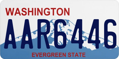 WA license plate AAR6446