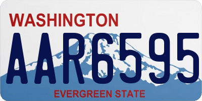 WA license plate AAR6595