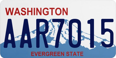 WA license plate AAR7015