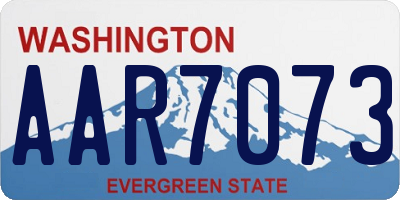 WA license plate AAR7073