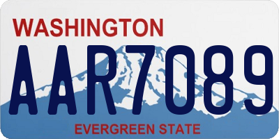 WA license plate AAR7089