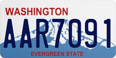 WA license plate AAR7091