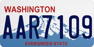 WA license plate AAR7109