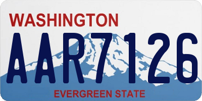 WA license plate AAR7126