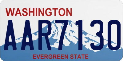 WA license plate AAR7130