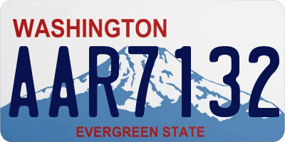 WA license plate AAR7132