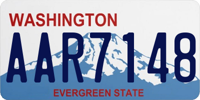 WA license plate AAR7148