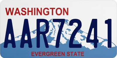 WA license plate AAR7241
