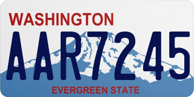 WA license plate AAR7245