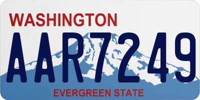 WA license plate AAR7249