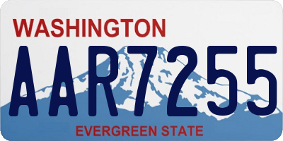 WA license plate AAR7255