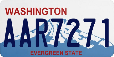 WA license plate AAR7271