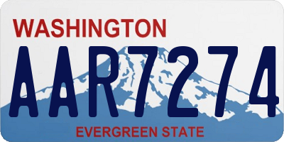 WA license plate AAR7274