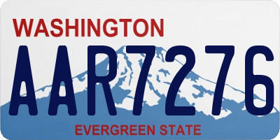 WA license plate AAR7276