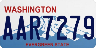 WA license plate AAR7279